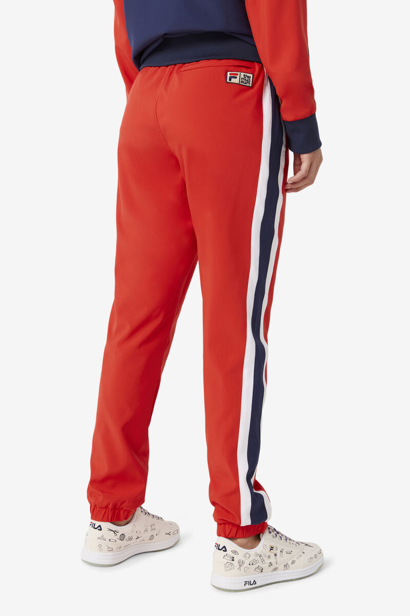 Red / Navy / White Women's Fila Fila X The Museum Track Pant Pants | CXFIFP954TR