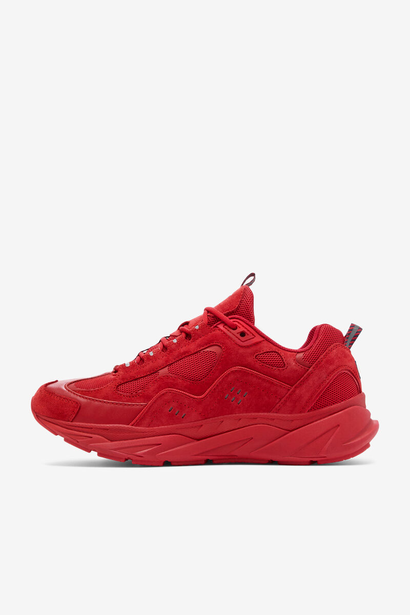 Red / Red / Red Men's Fila Trigate Red Suede Chunky Trainers X Brooks Brothers | Fila Trainers | K2j