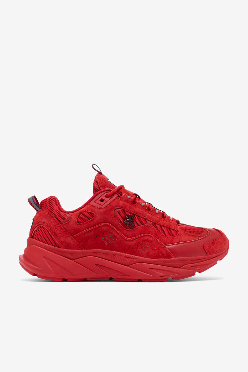 Red / Red / Red Men\'s Fila Trigate Red Suede Chunky Trainers X Brooks Brothers | Fila Trainers | K2j