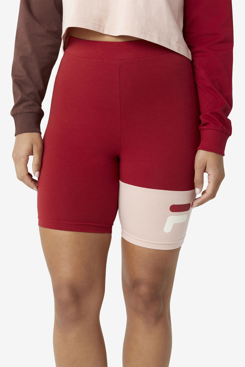 Red / Rose Women's Fila Kaira Bike Shorts Shorts | EAAXwr8sDgE