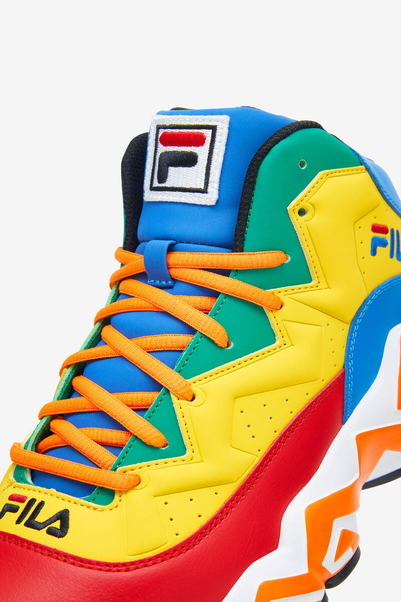 Red / Royal Blue / Lemon Kids' Fila Big Mb Basketball Shoes | j4oCtMdtqUo