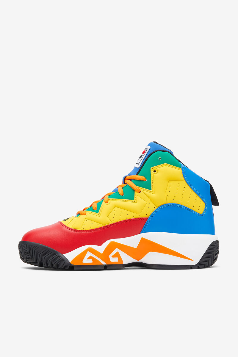 Red / Royal Blue / Lemon Men's Fila Mb Basketball Shoes | Fila Trainers | 8EYkUqM4p88