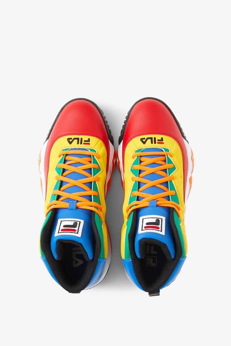 Red / Royal Blue / Lemon Men's Fila Mb Basketball Shoes | Fila Trainers | 8EYkUqM4p88