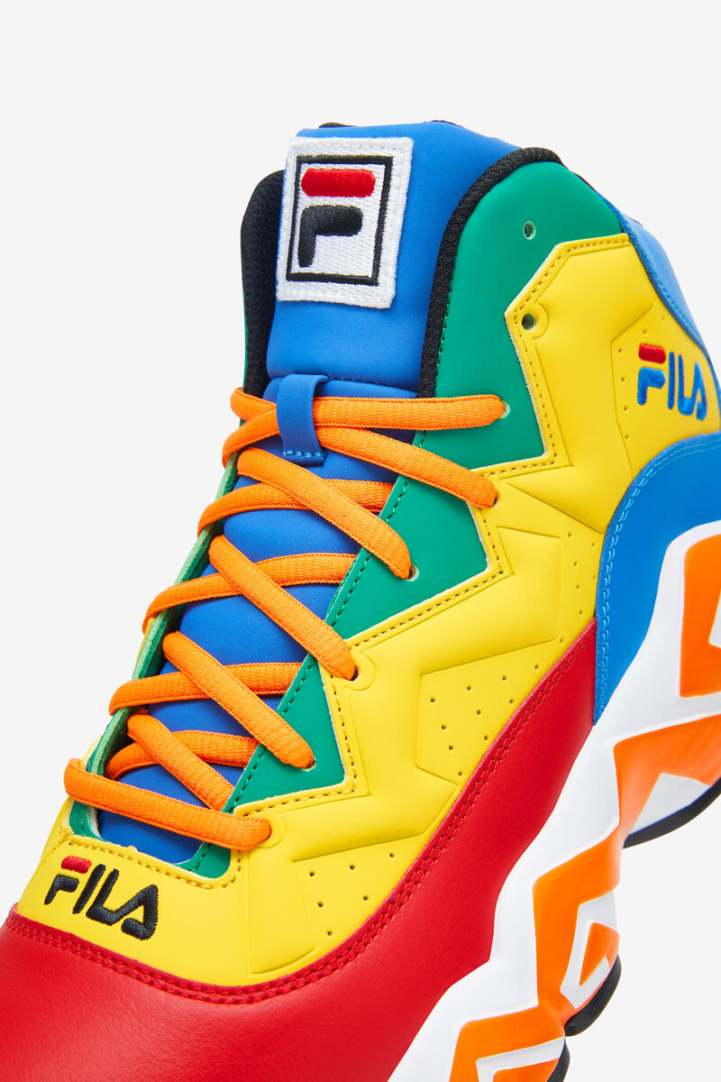 Red / Royal Blue / Lemon Men's Fila Mb Basketball Shoes | Fila Trainers | 8EYkUqM4p88