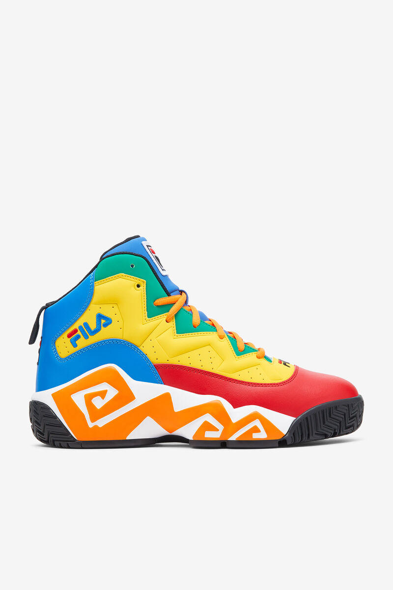 Red / Royal Blue / Lemon Men\'s Fila Mb Basketball Shoes | Fila Trainers | 8EYkUqM4p88