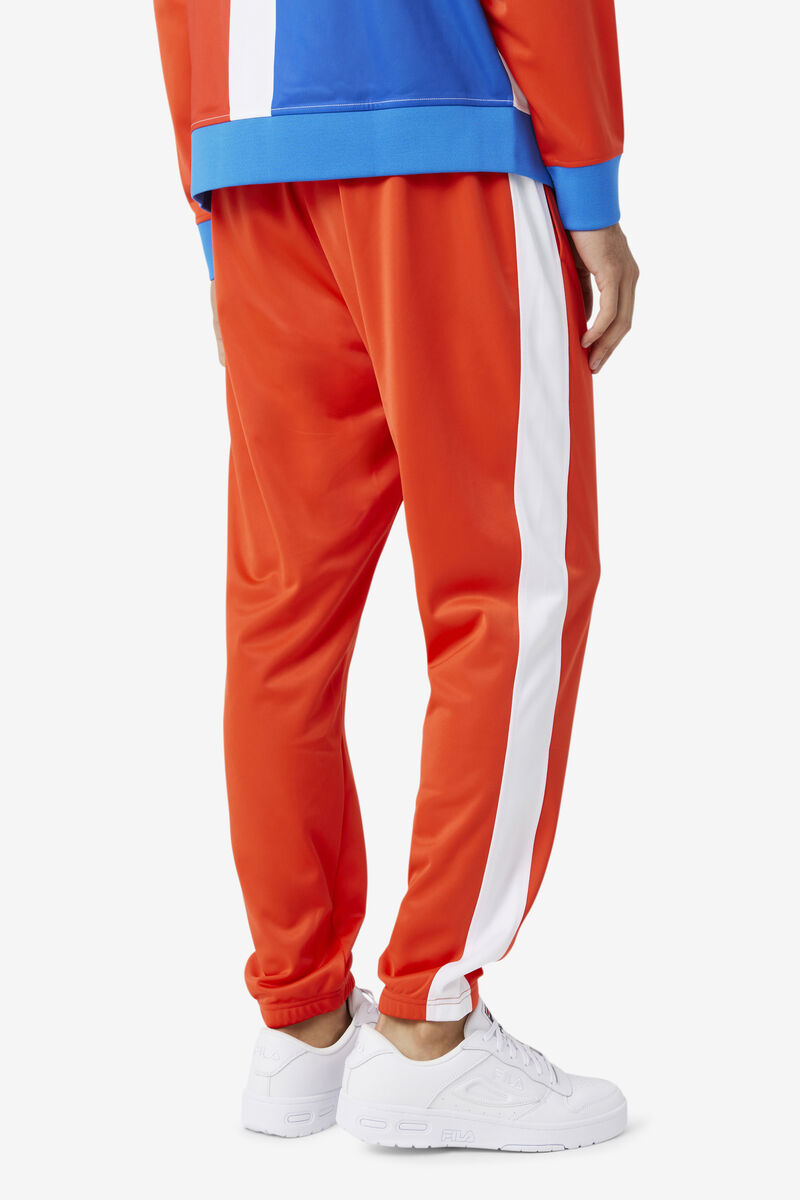 Red / White Men's Fila Dominican Republic Pant Tracksuits | 7QXaEat6mFA