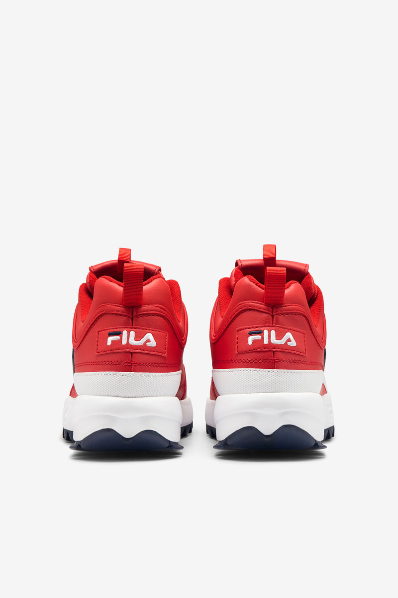 Red / White / Navy Men's Fila Disruptor 2 Premium Platform Shoes | 6PGzNbvD7Cq