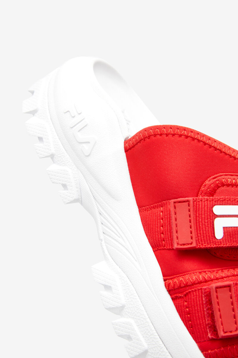 Red / White / White Women's Fila Outdoor Slide Slides | R3C4yRSAJtZ