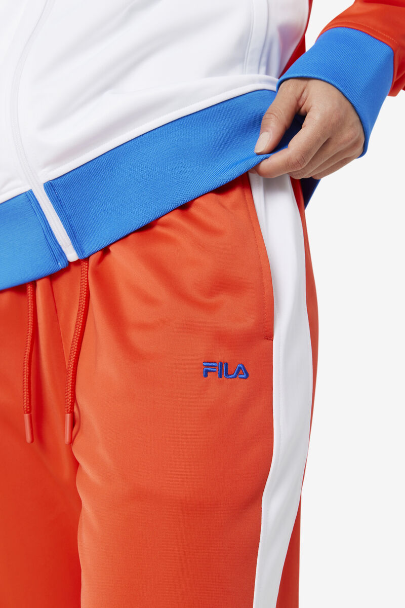 Red / White Women's Fila Dominican Republic Pant Tracksuits | BrVmBY1C5L3