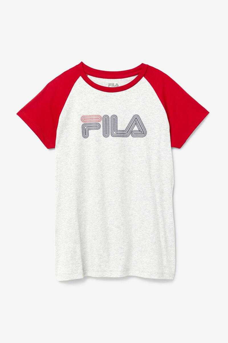 Red Women\'s Fila Baseball T Shirts | vf3Bfz6DURB