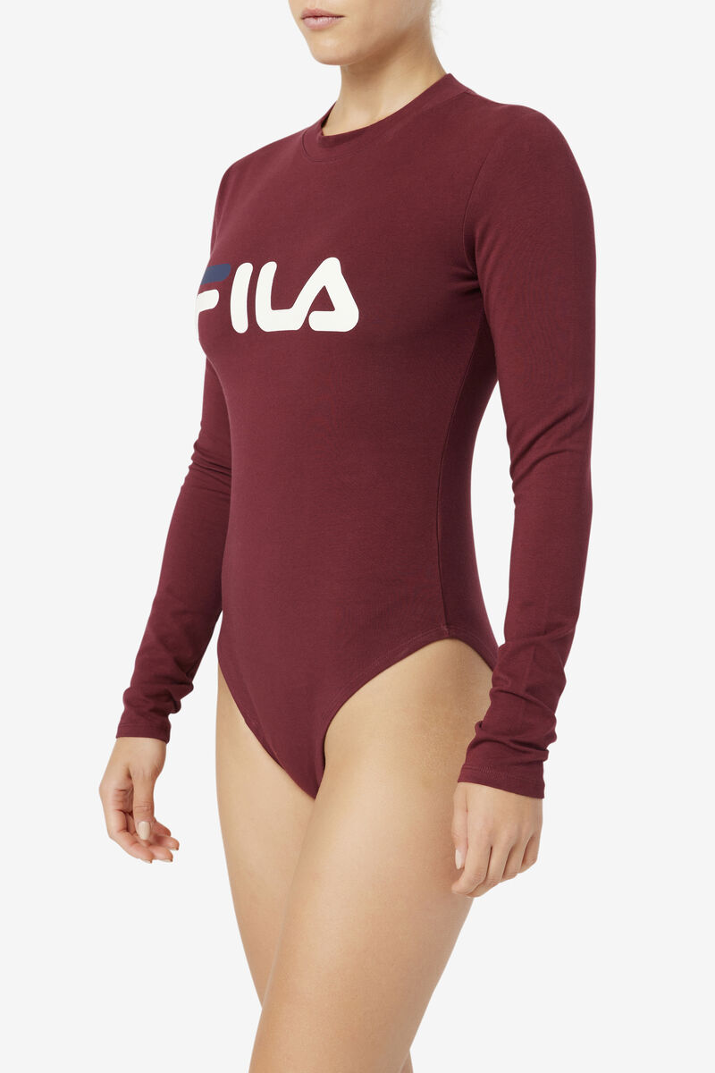 Red Women's Fila Chaya Bodysuit Bodysuits | qnMm6ZZDrFx