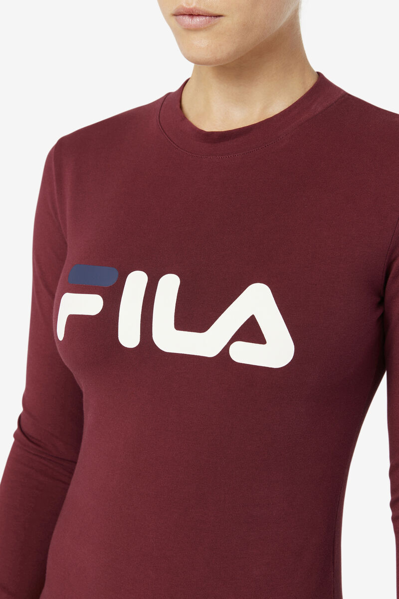 Red Women's Fila Chaya Bodysuit Bodysuits | qnMm6ZZDrFx