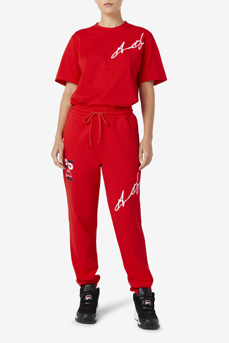 Red Women's Fila Grant Hill Orson Pant Pants | p147LaxTzk1