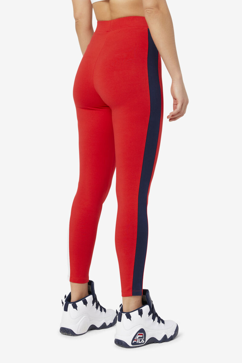 Red Women's Fila Mercy Legging Leggings | h9tcXiIsc1d