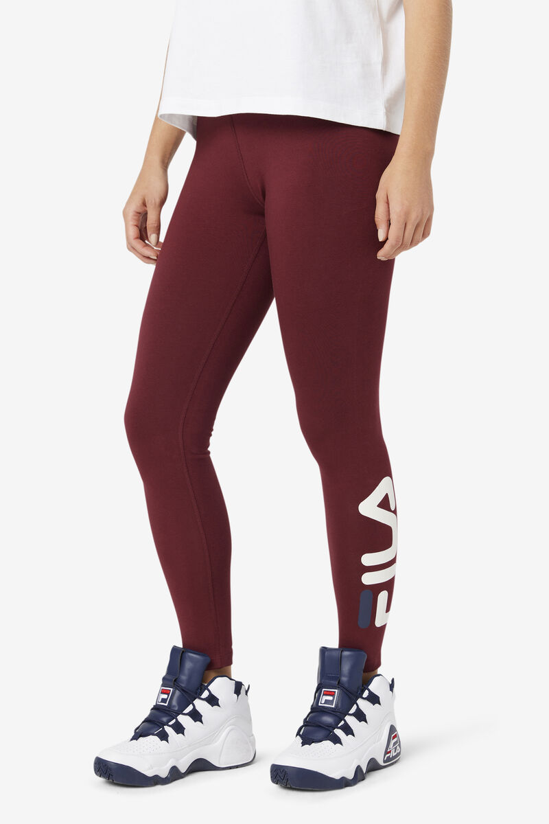 Rose Red Women's Fila Elora Legging Leggings | T47Km8Zu2hy