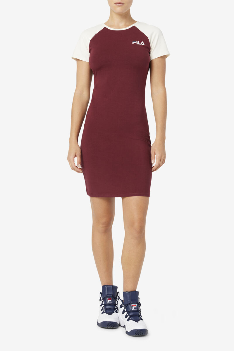 Rose Red Women's Fila Kyra Dress Dresses | VSTrJhwe6hU