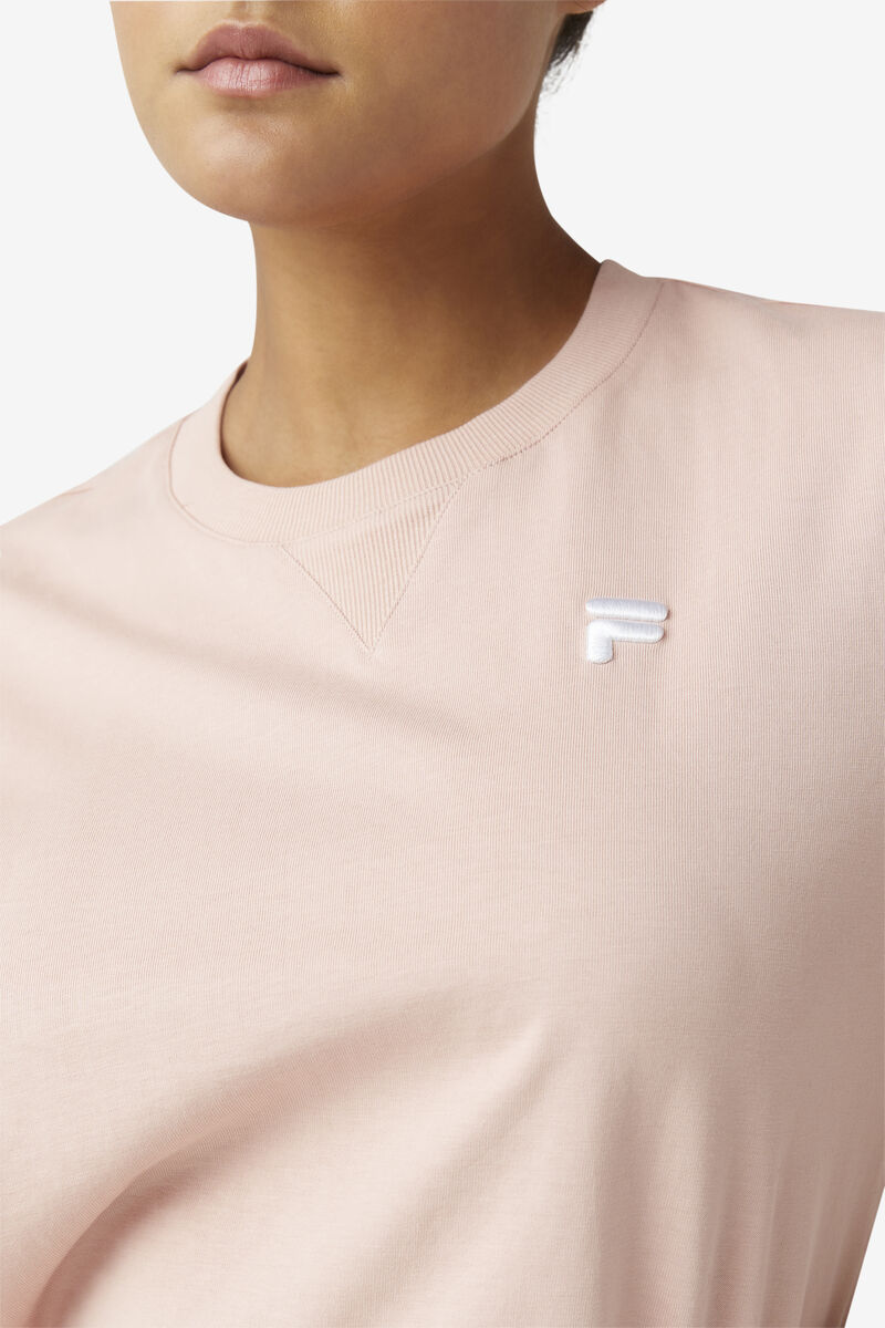 Rose Women's Fila Derion T Shirts | qfEhtqd2HLx