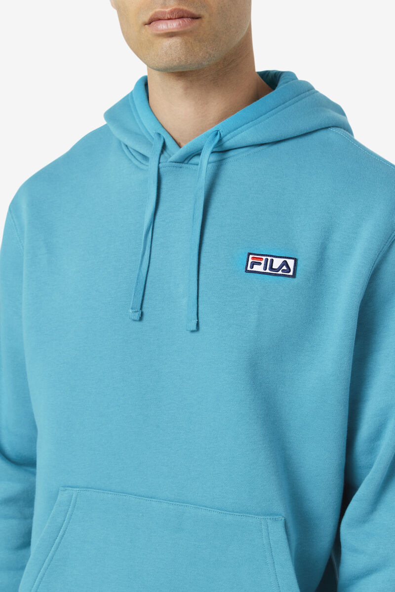 Turquoise Men's Fila Algot Hoodie Hoodies | 5lGopZbOJA3