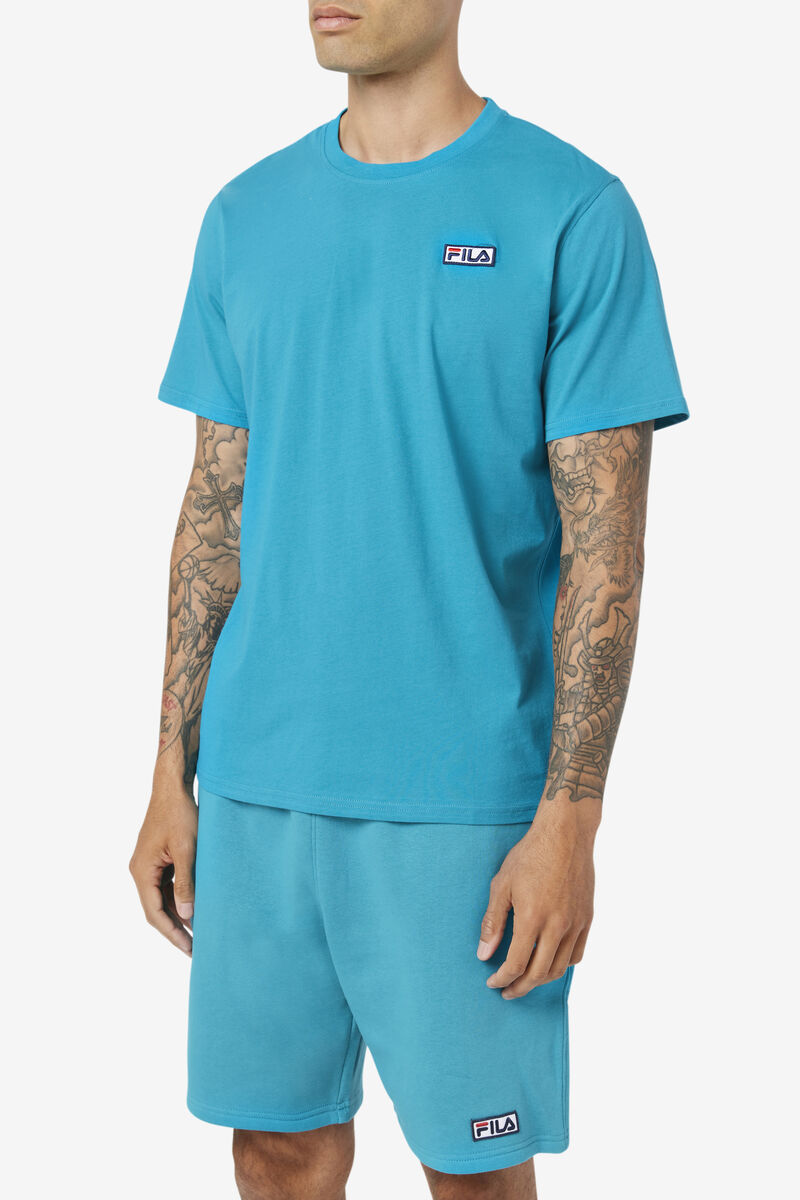 Turquoise Men's Fila Skylar T Shirts | 7JapIiDo2pJ