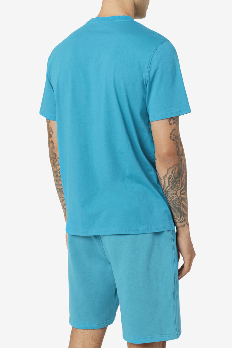 Turquoise Men's Fila Skylar T Shirts | 7JapIiDo2pJ