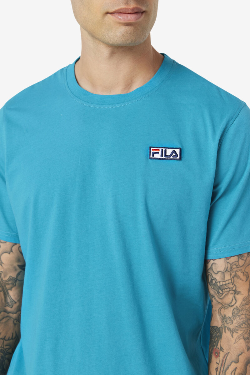 Turquoise Men's Fila Skylar T Shirts | 7JapIiDo2pJ