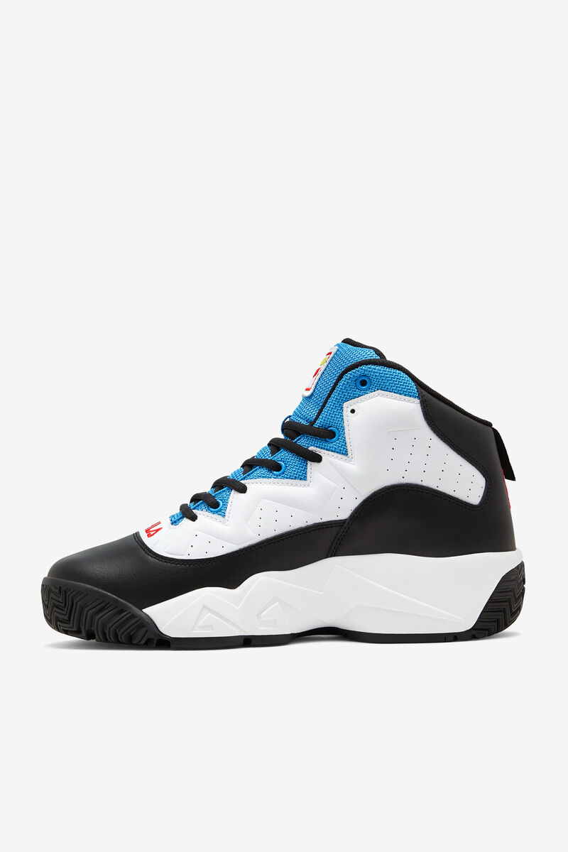 White / Black / Blue Men's Fila Mb Retro Basketball Shoes | Fila Trainers | nayDoBldP9H