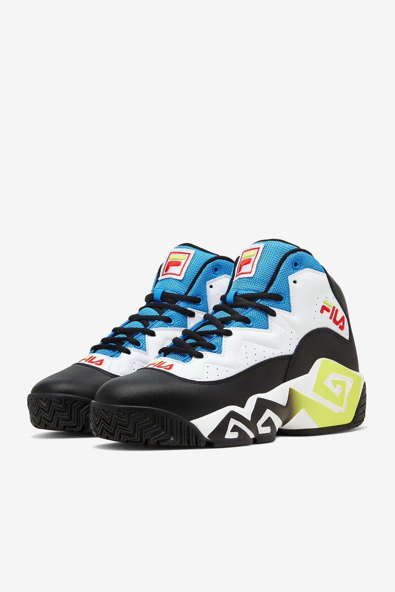 White / Black / Blue Men's Fila Mb Retro Basketball Shoes | Fila Trainers | nayDoBldP9H