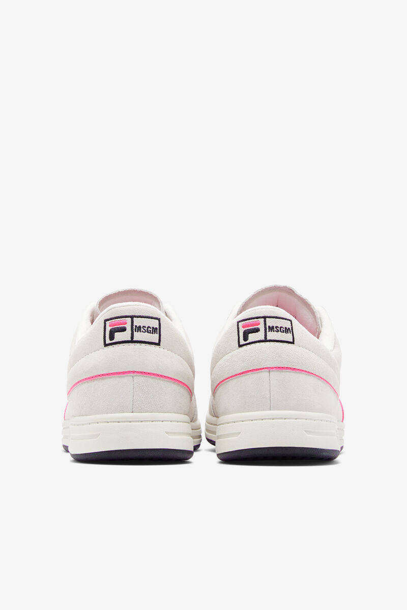 White / Black / Pink Men's Fila Tennis 88 Premium X Msgm Designer Trainers | Fila Trainers | 1smngtI