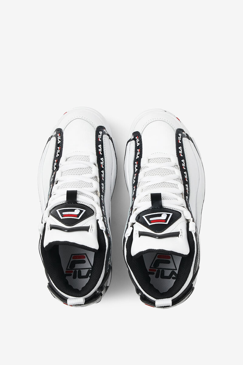 White / Black / Red Kids' Fila Big Grant Hill 2 Repeat Basketball Shoes | ToH3eGqjBjY