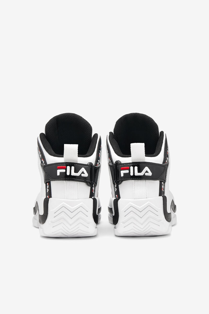 White / Black / Red Kids' Fila Little Grant Hill 2 Repeat Basketball Shoes | Xr3soHCYb5u