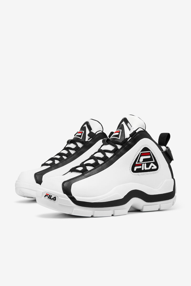 White / Black / Red Men's Fila Grant Hill 2 Basketball Shoes | Oo8tAvjMwNW