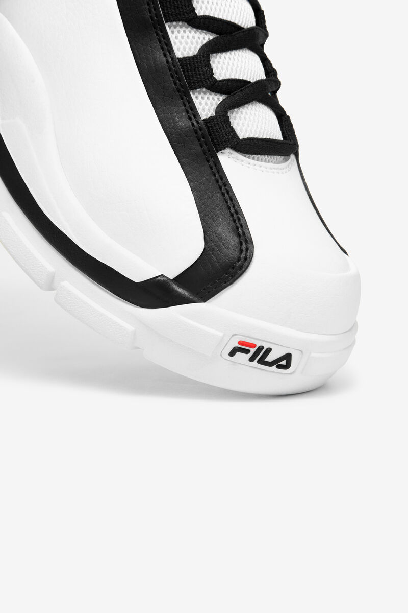 White / Black / Red Men's Fila Grant Hill 2 Basketball Shoes | Oo8tAvjMwNW