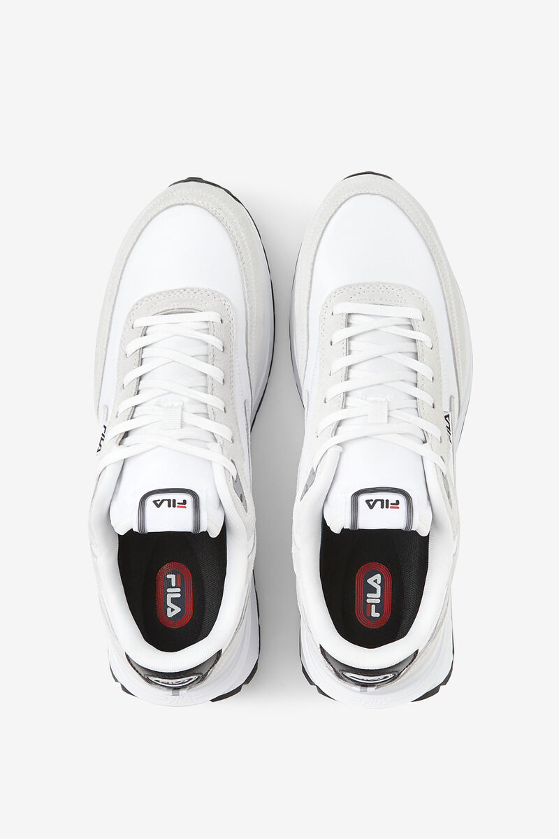 White / Black / Red Men's Fila Renno Chunky White Tennis Shoes | Fila Trainers | ba3ZH67pHD6