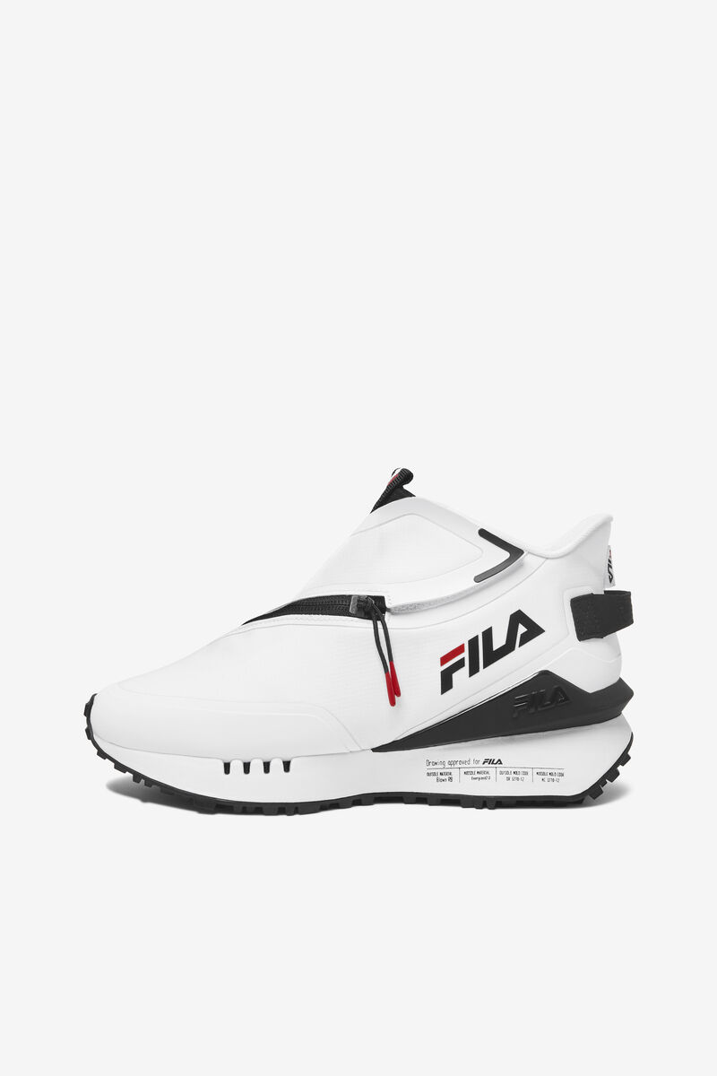 White / Black / Red Women's Fila Space Runner Trainers | o2Ox1MMS6uU