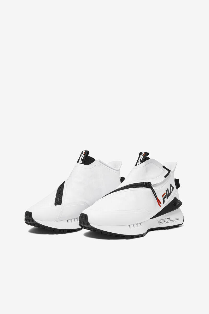 White / Black / Red Women's Fila Space Runner Trainers | o2Ox1MMS6uU