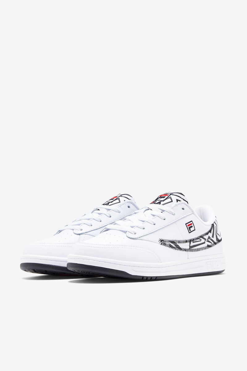 White / Black / Red Women's Fila Tennis 88 90s Trainers | VOLyJgKUwb4