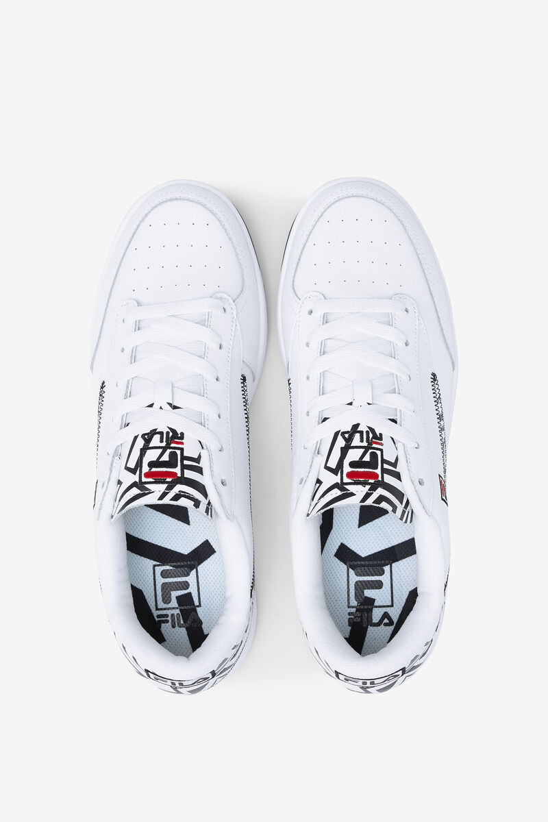 White / Black / Red Women's Fila Tennis 88 90s Trainers | VOLyJgKUwb4