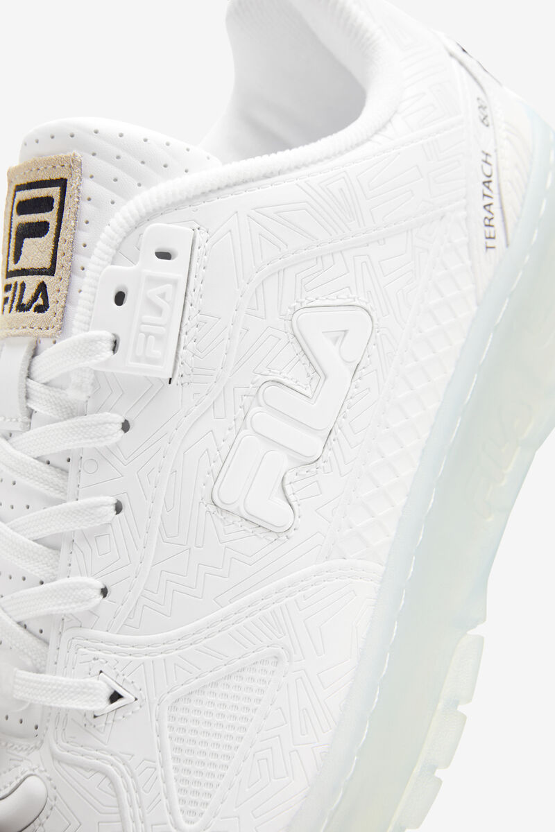 White / Black / White Women's Fila Teratach 600 90s Trainers | VKKeddT2Yr1