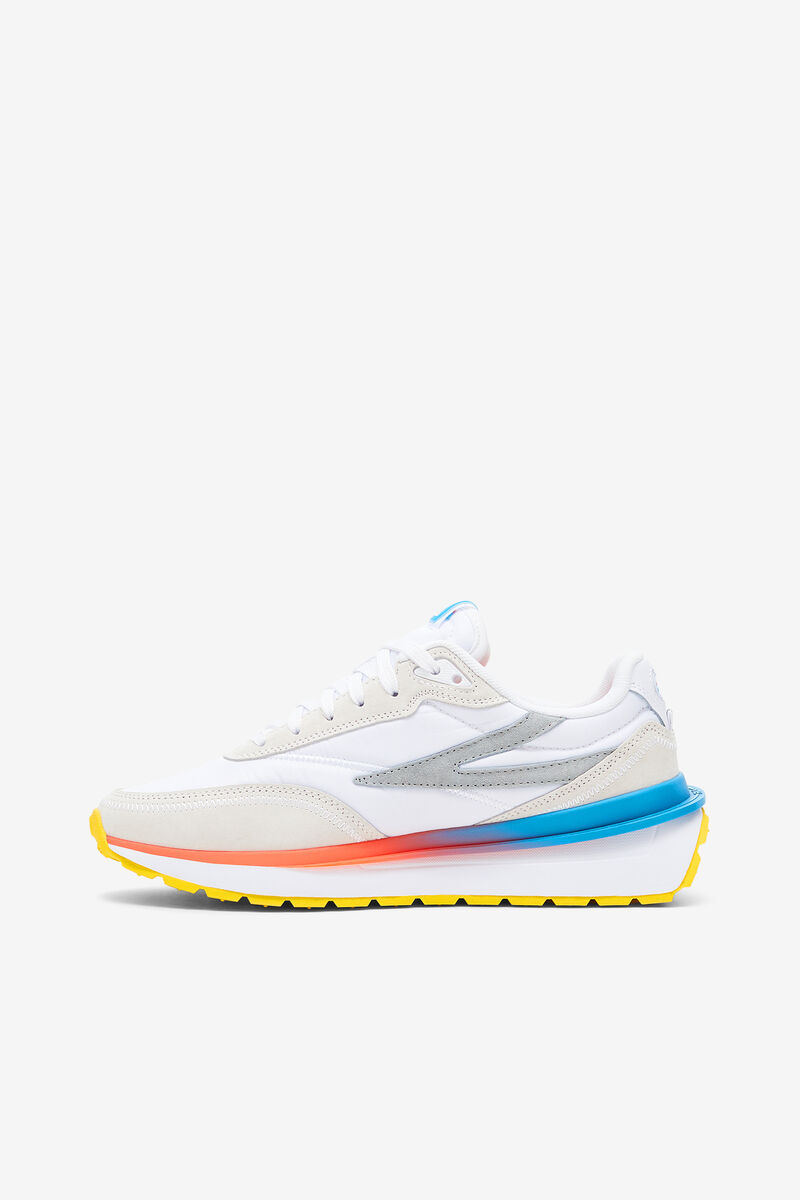 White / Blue / Lemon Women's Fila Renno Trainers | YTtvaf8LD7F