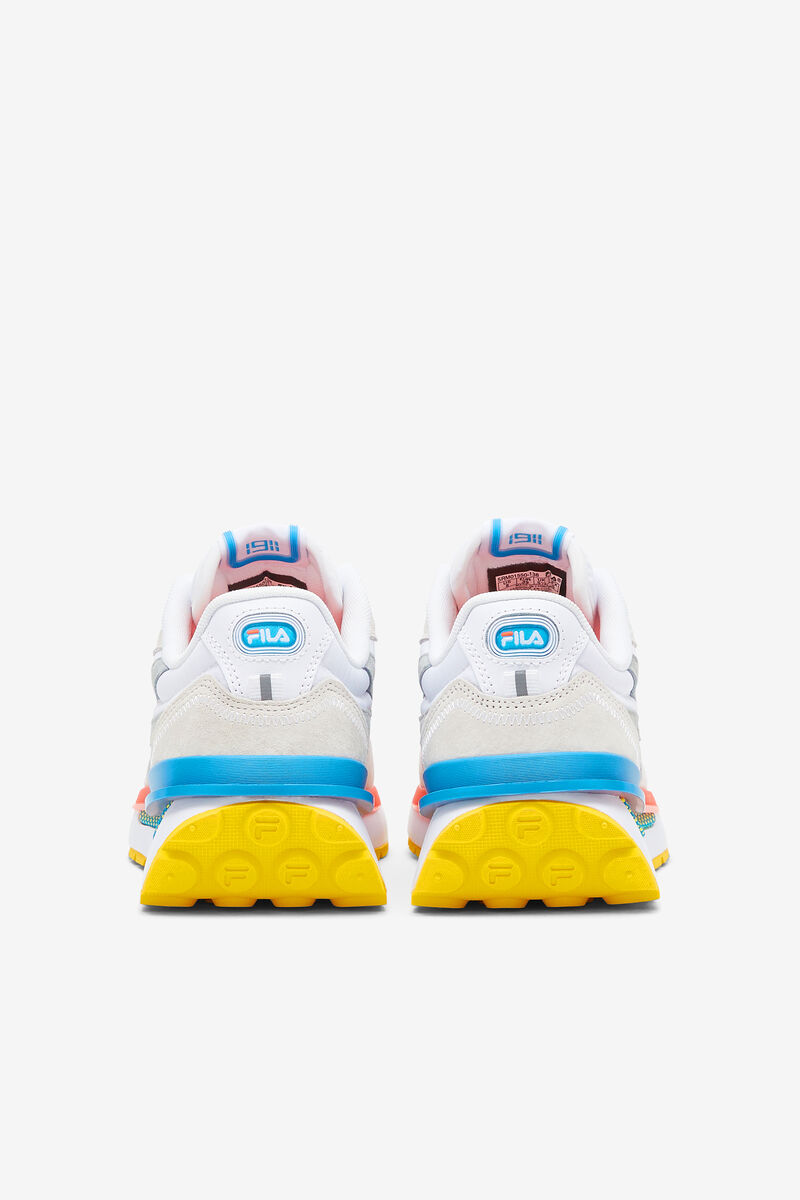 White / Blue / Lemon Women's Fila Renno Trainers | YTtvaf8LD7F