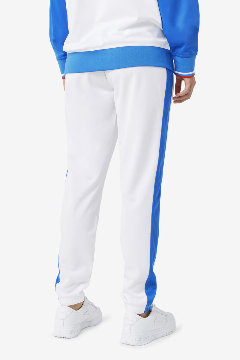 White / Blue Men's Fila Puerto Rico Pant Tracksuits | QAr4i8AwpYP