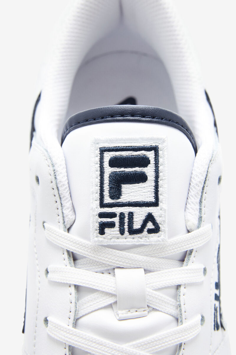 White / Blue / White Men's Fila Original Fitness Flat Shoes | 3hiW3avMCJd