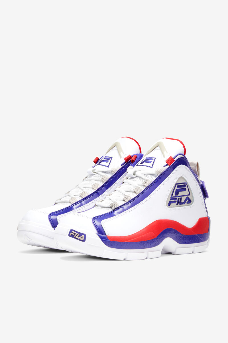 White / Deep Blue Men's Fila Grant Hill 2 Basketball Shoes | evSd2X4WmtN