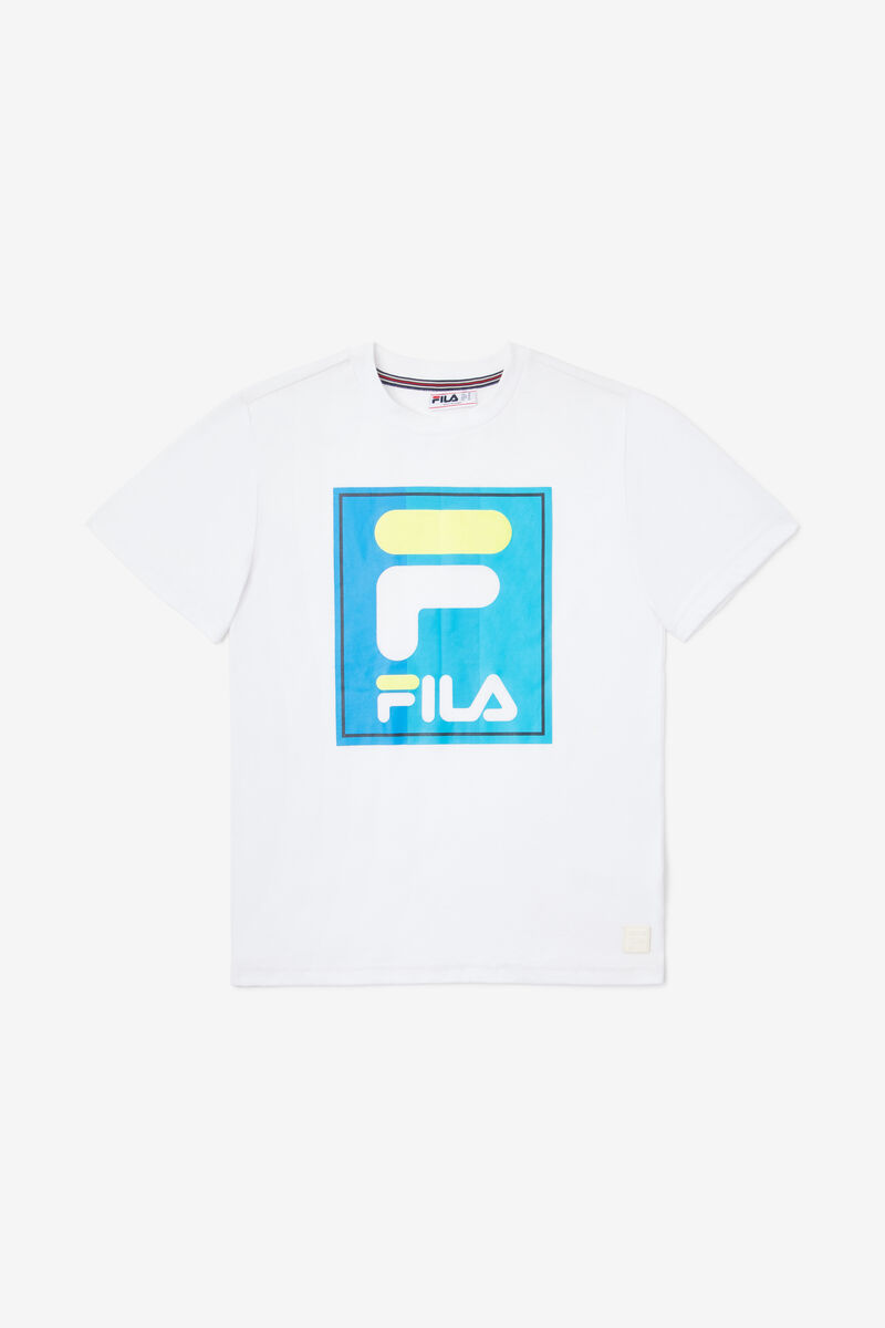 White Kids\' Fila Tavares T Shirts | mBiwU4qnIJM