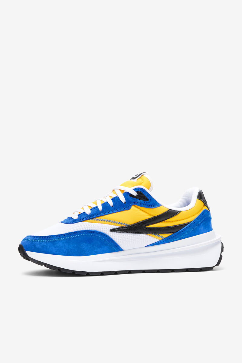 White / Lemon / Blue Men's Fila Renno Colorful Sneaker | Fila Trainers | RaF8oPjG9uJ