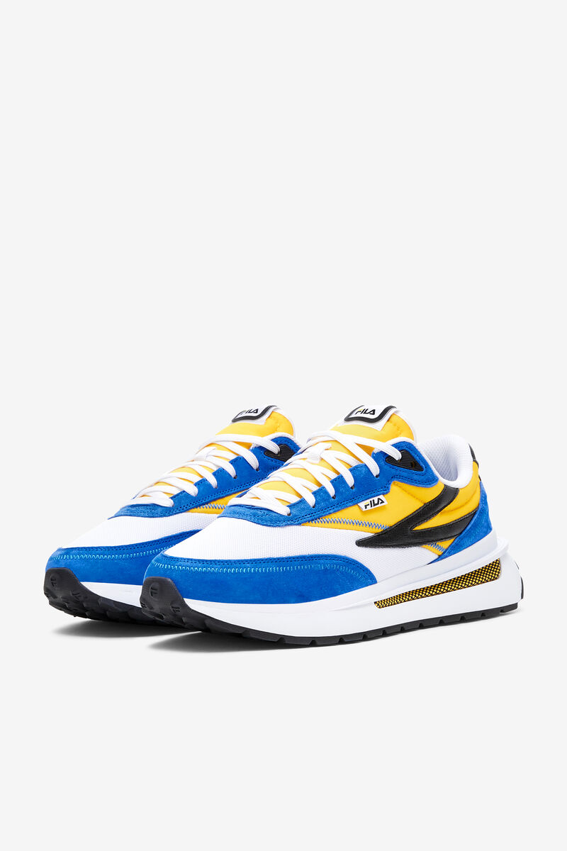 White / Lemon / Blue Men's Fila Renno Colorful Sneaker | Fila Trainers | RaF8oPjG9uJ