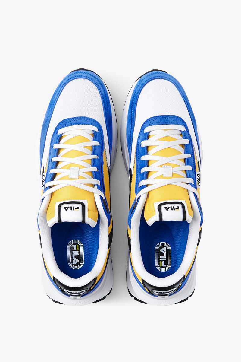 White / Lemon / Blue Men's Fila Renno Colorful Sneaker | Fila Trainers | RaF8oPjG9uJ