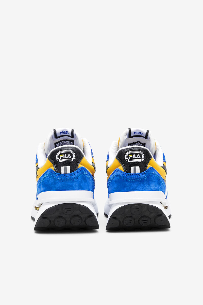 White / Lemon / Blue Men's Fila Renno Colorful Sneaker | Fila Trainers | RaF8oPjG9uJ