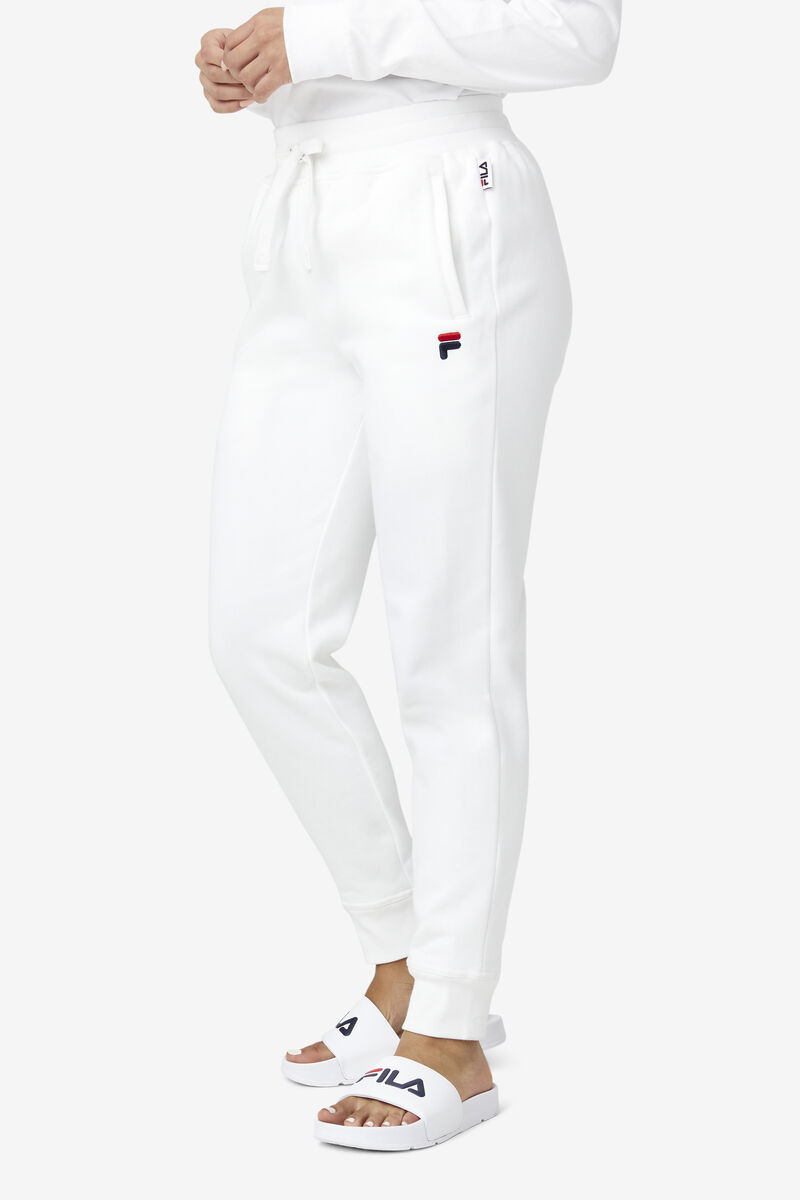 White Men's Fila Chardon Jogger Pants | nW3iP75xyB4