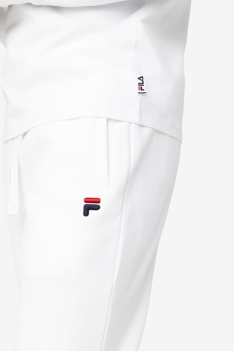 White Men's Fila Chardon Jogger Pants | nW3iP75xyB4